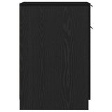 Office Cabinet Black Oak 33 x 50 x 75 cm Engineered Wood