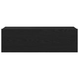 TV Cabinet 2 pcs Black 100 x 30 x 30 cm Engineered Wood - Close-Up Angle
