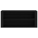 Shoe Bench Black Oak 100x35x45 cm Engineered Wood - 45-Degree Angle