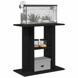 Aquarium Stand Black Oak 60x30x60 cm Engineered Wood - Top-Down View