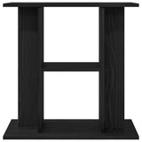 Aquarium Stand Black Oak 60x30x60 cm Engineered Wood