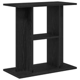 Aquarium Stand Black Oak 60x30x60 cm Engineered Wood - Close-Up Angle