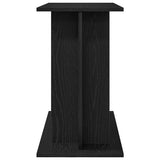 Aquarium Stand Black Oak 80x35x60 cm Engineered Wood - Rear View