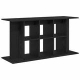 Aquarium Stand Black Oak 120x40x60 cm Engineered Wood - Front View