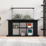 Aquarium Stand Black Oak 120x40x60 cm Engineered Wood