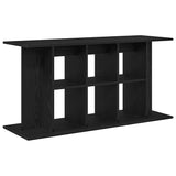 Aquarium Stand Black Oak 120x40x60 cm Engineered Wood - Close-Up Angle