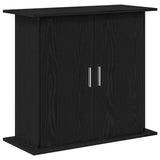 Aquarium Stand Black Oak 81x36x73 cm Engineered Wood - Front View