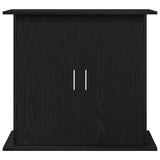 Aquarium Stand Black Oak 81x36x73 cm Engineered Wood