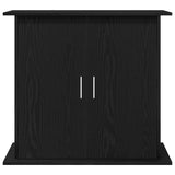 Aquarium Stand Black Oak 81x36x73 cm Engineered Wood - 45-Degree Angle