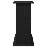 Aquarium Stand Black Oak 81x36x73 cm Engineered Wood - Rear View