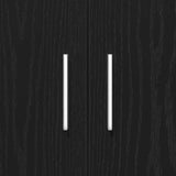 Aquarium Stand Black Oak 81x36x73 cm Engineered Wood