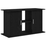 Aquarium Stand Black Oak 101x41x58 cm Engineered Wood - Front View