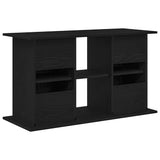 Aquarium Stand Black Oak 101x41x58 cm Engineered Wood - Close-Up Angle