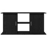 Aquarium Stand Black Oak 121x41x58 cm Engineered Wood - 45-Degree Angle