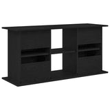 Aquarium Stand Black Oak 121x41x58 cm Engineered Wood - Close-Up Angle
