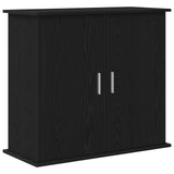 Aquarium Stand Black Oak 81x36x73 cm Engineered Wood