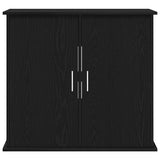 Aquarium Stand Black Oak 81x36x73 cm Engineered Wood
