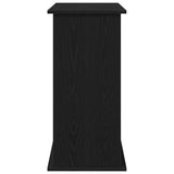 Aquarium Stand Black Oak 81x36x73 cm Engineered Wood