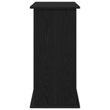 Aquarium Stand Black Oak 81x36x73 cm Engineered Wood - Close-Up Angle