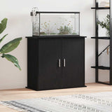 Aquarium Stand Black Oak 81x36x73 cm Engineered Wood