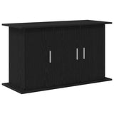 Aquarium Stand Black Oak 101x41x58 cm Engineered Wood - Front View