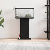 Aquarium Stand Black Oak 60.5x36x72.5 cm Engineered Wood - Side View
