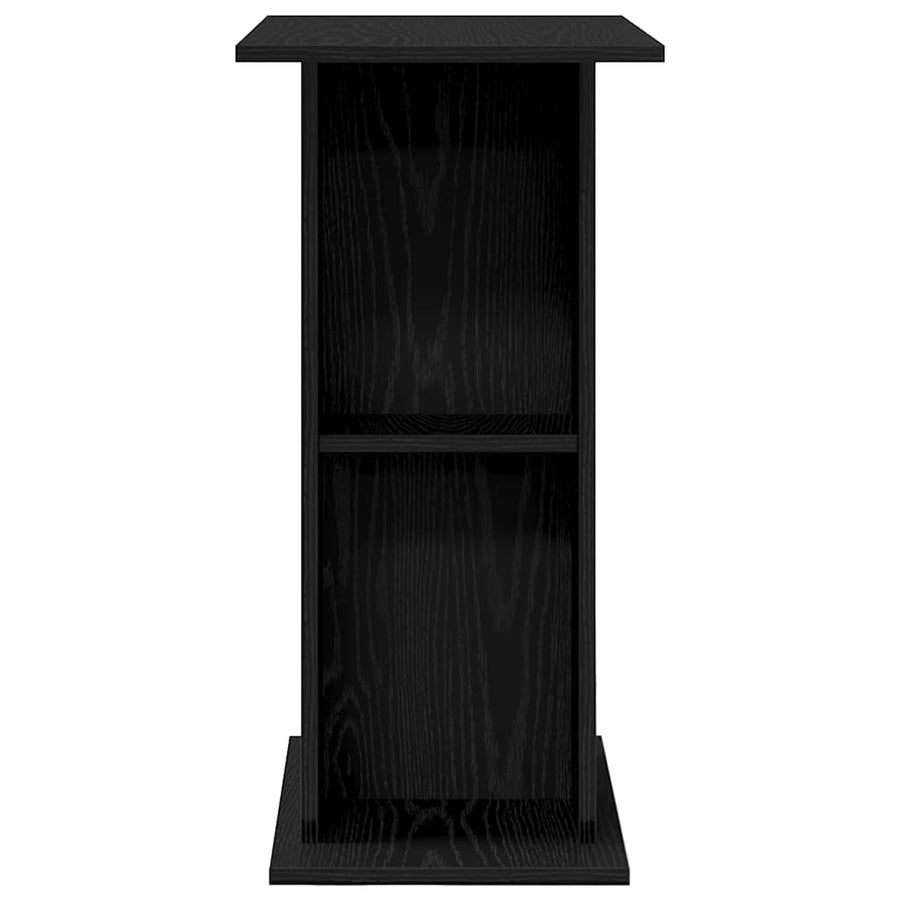Aquarium Stand Black Oak 60.5x36x72.5 cm Engineered Wood