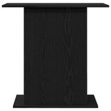 Aquarium Stand Black Oak 75x36x72.5 cm Engineered Wood - 45-Degree Angle