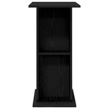 Aquarium Stand Black Oak 75x36x72.5 cm Engineered Wood - Rear View