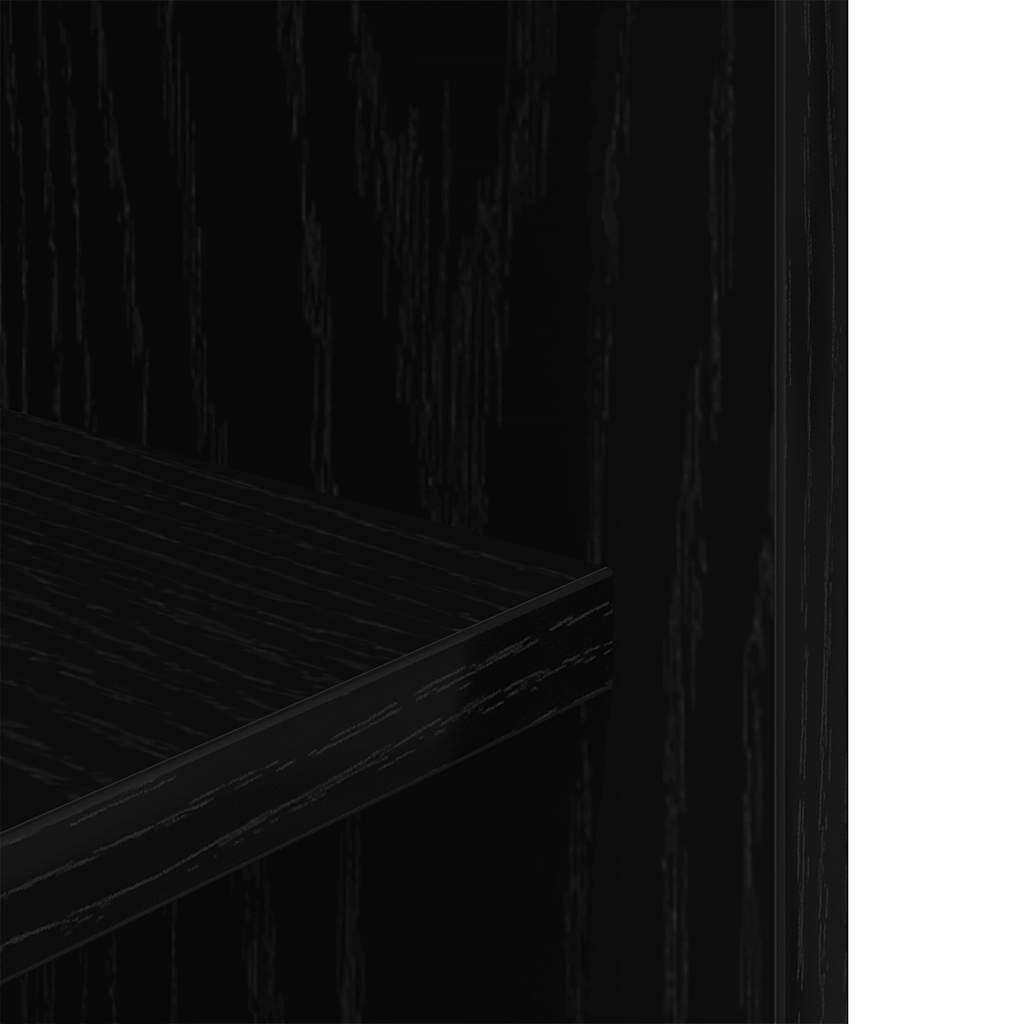 Aquarium Stand Black Oak 75x36x72.5 cm Engineered Wood