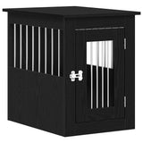 Dog Crate Furniture Black Oak 45x62x59 cm Engineered Wood - Front View