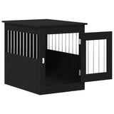 Dog Crate Furniture Black Oak 55x75x65 cm Engineered Wood - 45-Degree Angle