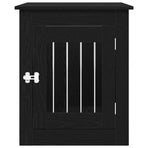 Dog Crate Furniture Black Oak 55x75x65 cm Engineered Wood