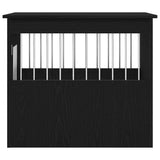 Dog Crate Furniture Black Oak 55x75x65 cm Engineered Wood - Close-Up Angle