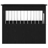 Dog Crate Furniture Black Oak 55x80x68 cm Engineered Wood - Close-Up Angle
