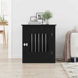 Dog Crate Furniture Black Oak 64.5x80x71 cm Engineered Wood - Side View