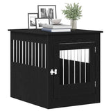 Dog Crate Furniture Black Oak 64.5x80x71 cm Engineered Wood