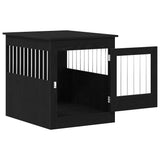 Dog Crate Furniture Black Oak 64.5x80x71 cm Engineered Wood - 45-Degree Angle