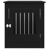 Dog Crate Furniture Black Oak 64.5x80x71 cm Engineered Wood