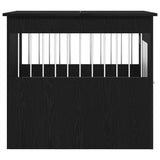 Dog Crate Furniture Black Oak 64.5x80x71 cm Engineered Wood - Close-Up Angle