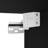 Bathroom Mirror Cabinet Black Oak 60x16x60 cm Engineered Wood