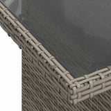 11 Piece Garden Sofa Set with Cushions Grey Poly Rattan - Extra Image