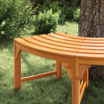 Tree Bench 4 -Seater 160 x 80 x 45cm Solid Eucalyptus Wood