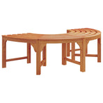 Tree Bench 4 -Seater 160 x 80 x 45cm Solid Eucalyptus Wood