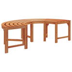Tree Bench 4 -Seater 160 x 80 x 45cm Solid Eucalyptus Wood