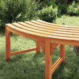 Tree Bench 4-Seater 210 x 80 x 45 cm Solid Eucalyptus Wood - Side View