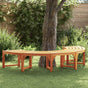 Tree Bench 4 -Seater 210 x 80 x 45 cm Solid Eucalyptus Wood