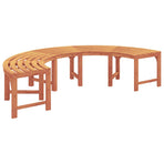 Tree Bench 4 -Seater 210 x 80 x 45 cm Solid Eucalyptus Wood