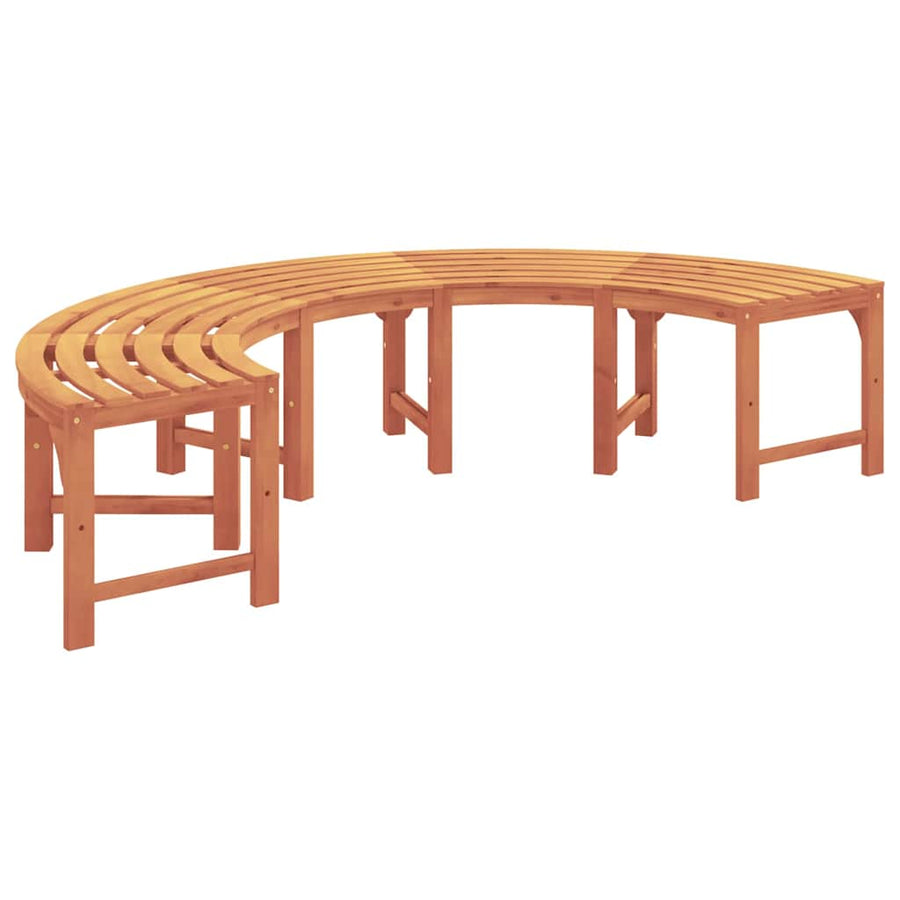 Tree Bench 4 -Seater 210 x 80 x 45 cm Solid Eucalyptus Wood