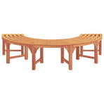 Tree Bench 4 -Seater 210 x 80 x 45 cm Solid Eucalyptus Wood